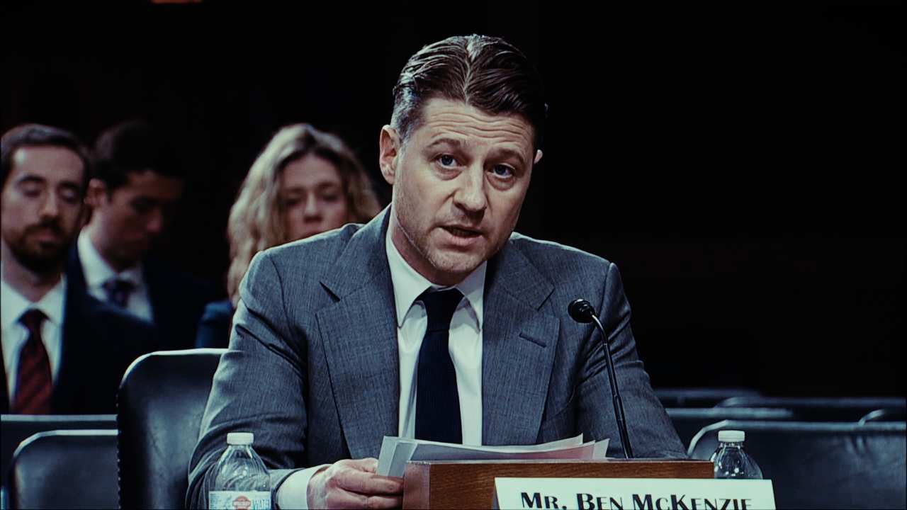 filmmaker/actor Ben McKenzie at a desk